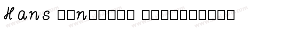 Hans Kendrick Bold字体转换